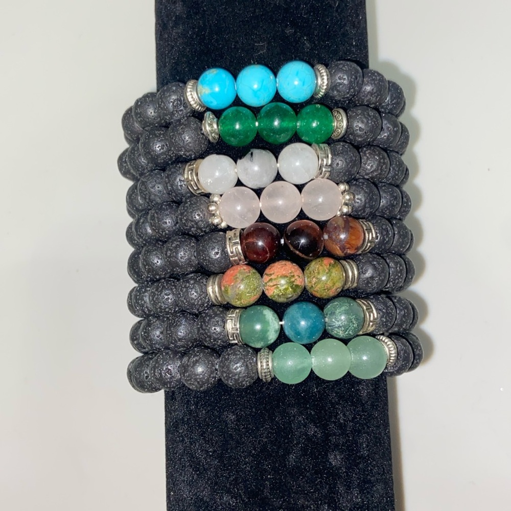 Handmade elastic Crystal bead bracelet choose your color